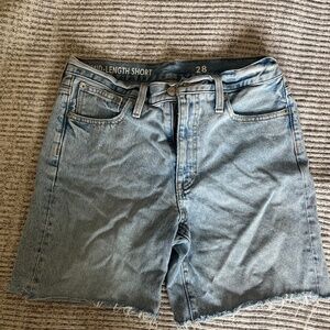 J crew denim shorts mid length shorts